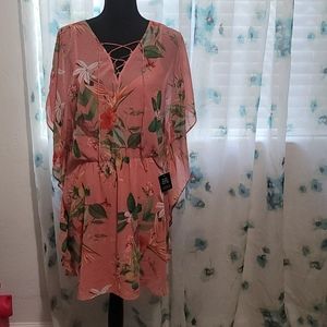 Express tunic or dress beautifully floral print